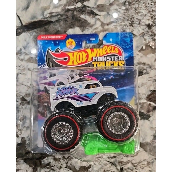 Hot Wheels Monster Truck Treasure Hunt Milk Monster, Dairy Delivery New For 2025 - Picture 1 of 2